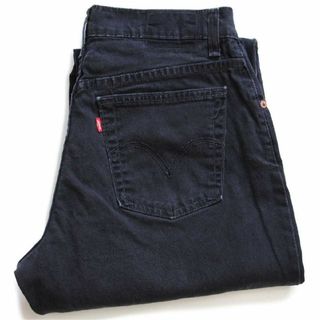 リーバイス(Levi's)の00s メキシコ製 Levi'sリーバイス 550 ストレッチ ブラック デニムパンツ 12 MIS M★SDP2510 オールド ジーンズ テーパード ワイド(デニム/ジーンズ)