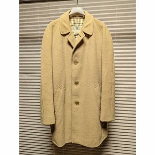 Aquascutum モヘア&ウール ヴィンテージ コート キャメル(チェスターコート)