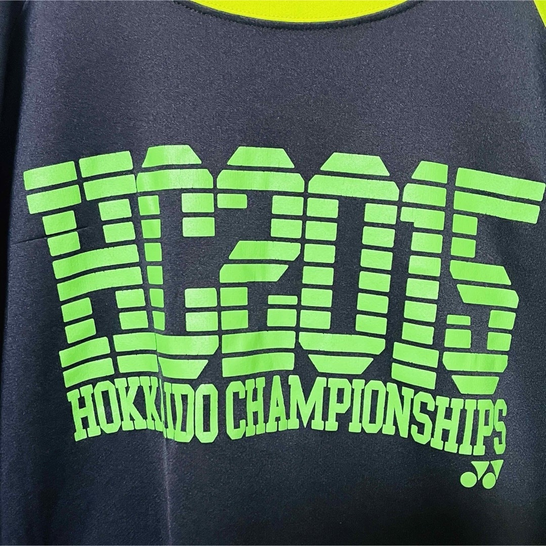 YONEX(ヨネックス)のYONEXロングTシャツ　O LL バックロゴ　北海道チャンピオンシップ2015 スポーツ/アウトドアのスポーツ/アウトドア その他(バドミントン)の商品写真