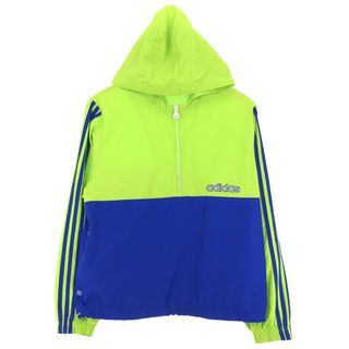 アディダス(adidas)の古着 アディダス adidas フード付き ハーフジップ ウォームアッププルオーバー メンズM /eaa427152(ナイロンジャケット)