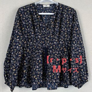 アルピーエス(rps)の【r・p・s】アールピーエス 花柄トップス ブラウス Mサイズ(シャツ/ブラウス(長袖/七分))