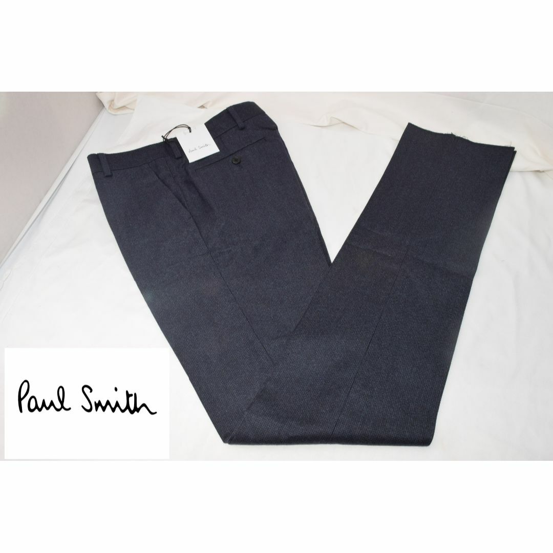 Paul Smith(ポールスミス)の新品☆Paul Smith ウール100%スラックス トラウザーズ☆紺☆Sサイズ メンズのパンツ(スラックス)の商品写真