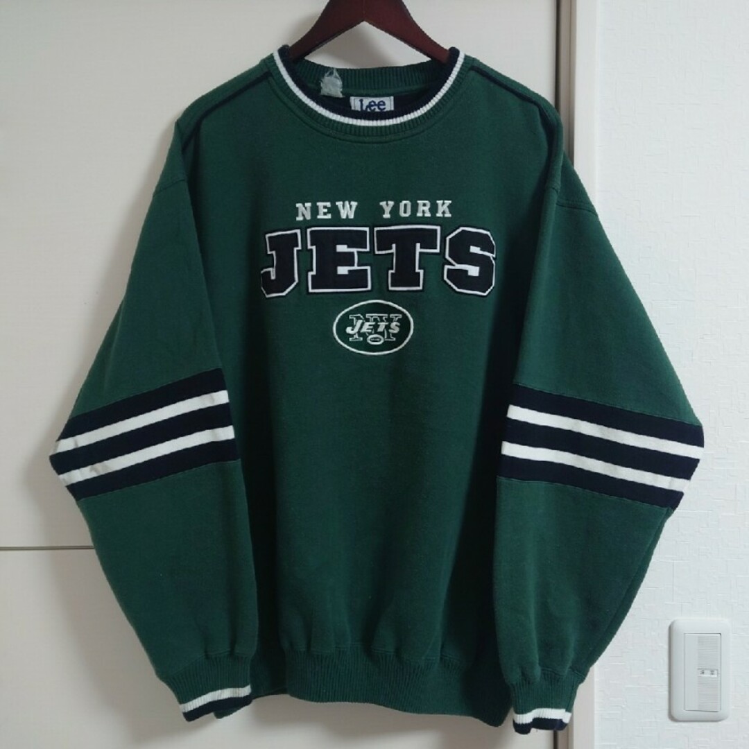 Lee(リー)のNFL ジェッツ スウェットトレーナー 90s古着 刺繍ロゴ アメフト Lee メンズのトップス(スウェット)の商品写真