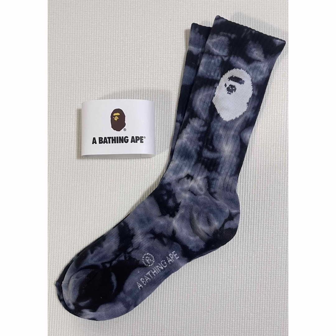 A BATHING APE(アベイシングエイプ)のA BATHING APE アベイシングエイプ　タイダイ柄　ソックス　靴下 メンズのレッグウェア(ソックス)の商品写真