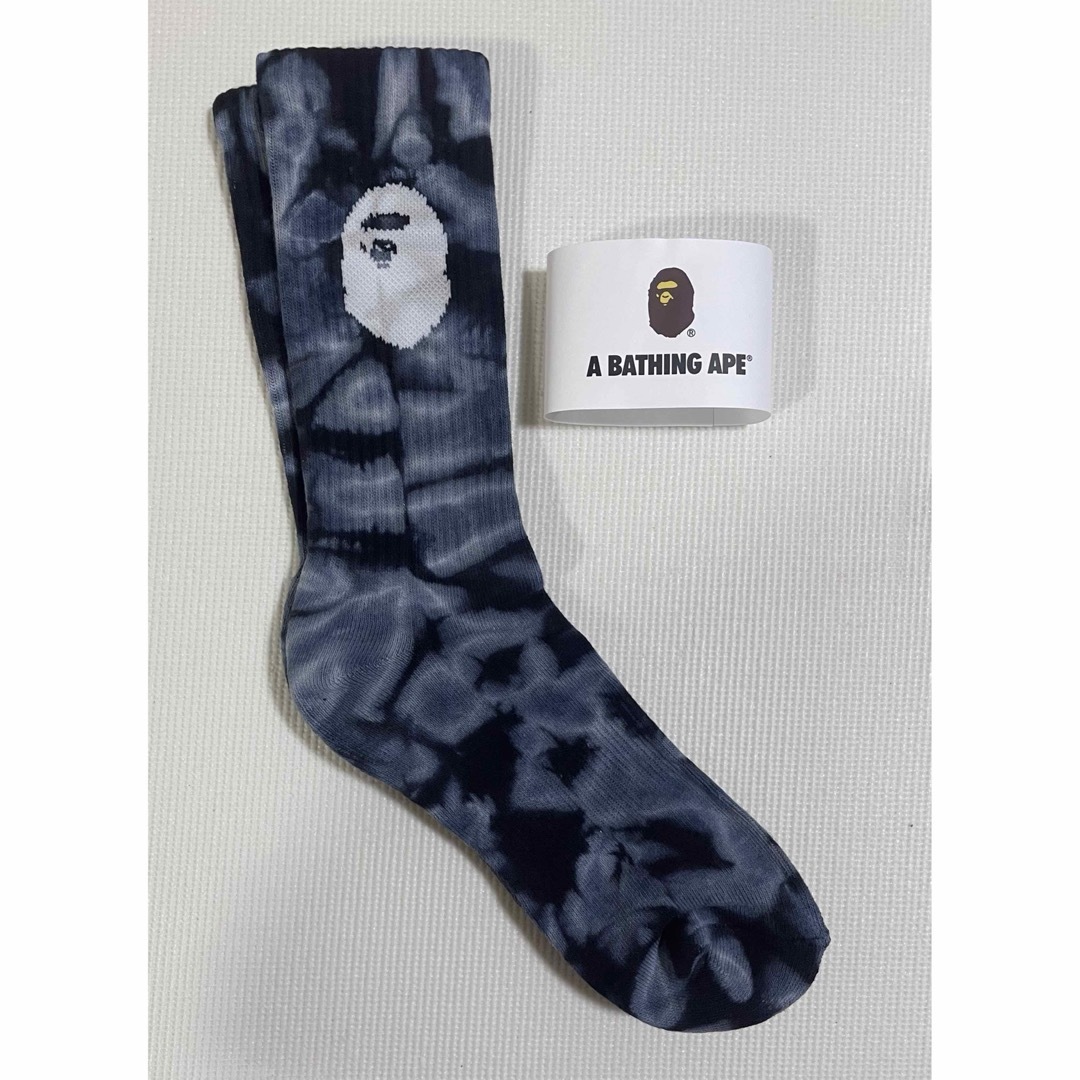 A BATHING APE(アベイシングエイプ)のA BATHING APE アベイシングエイプ　タイダイ柄　ソックス　靴下 メンズのレッグウェア(ソックス)の商品写真