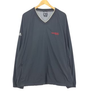 アディダス(adidas)の古着 アディダス adidas CLIMAPROOF WIND Vネック ウォームアッププルオーバー メンズXL /eaa427145(ナイロンジャケット)