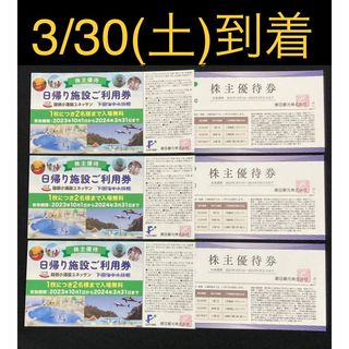 【即日発送】箱根小涌園ユネッサン 3枚＆優待券3枚　翌日到着　下田海中水族館(遊園地/テーマパーク)