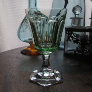 バカラ(Baccarat)の1841年カタログ記載「Conique NO`289」 ウラン　希少品訳アリ④(グラス/カップ)