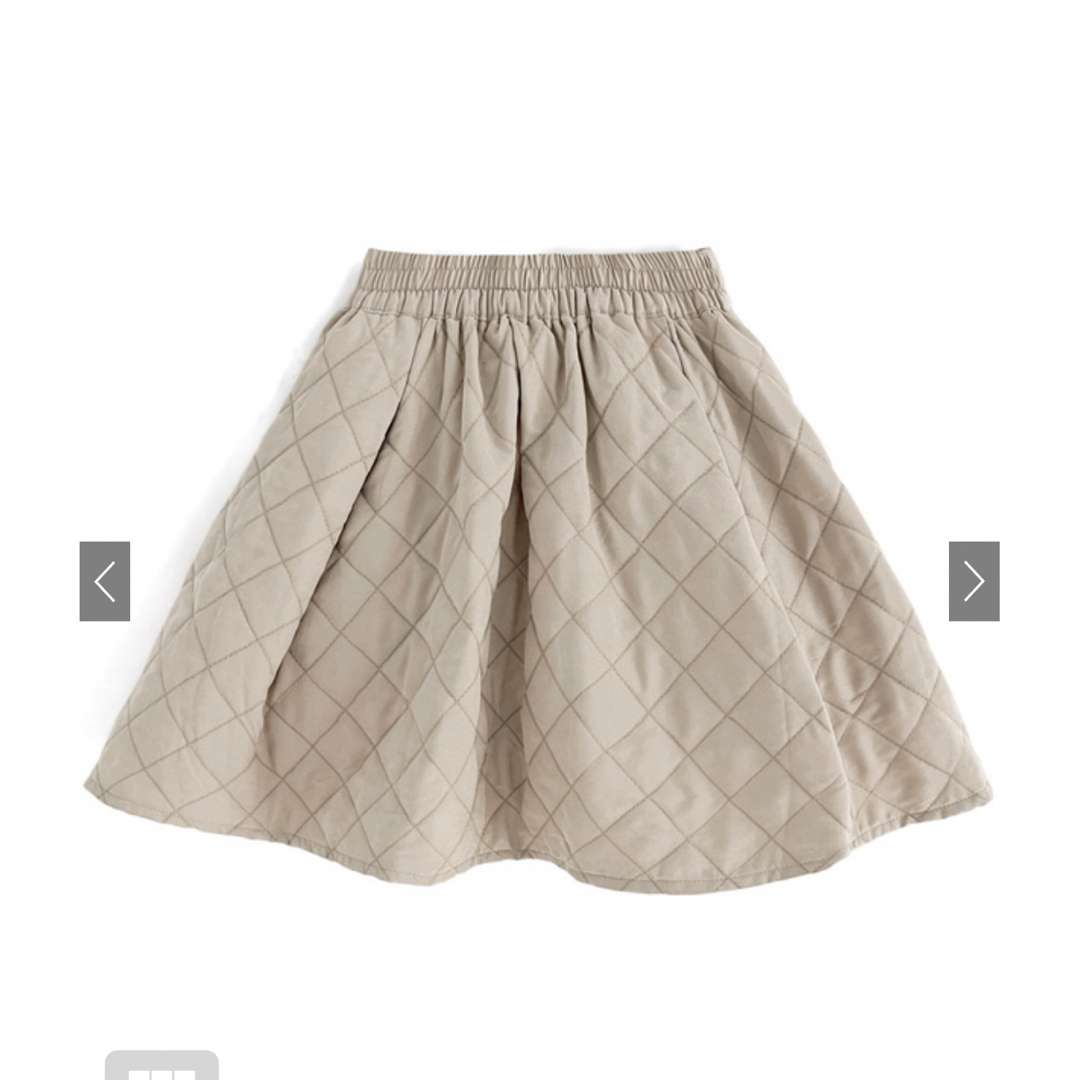 GRL(グレイル)のインパン裏地付き　キルティング　フレア　ミニスカート レディースのスカート(ミニスカート)の商品写真