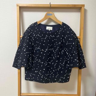 スリーワンフィリップリム(3.1 Phillip Lim)の☆3.1philliplim フィリップリム ドビー生地5分丈カットソー(カットソー(長袖/七分))