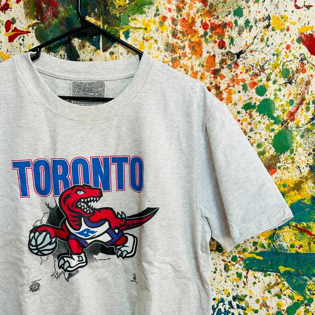 ラプターズ NBA リプリント Tシャツ 半袖 メンズ 新品 個性的 白 メンズのトップス(Tシャツ/カットソー(半袖/袖なし))の商品写真