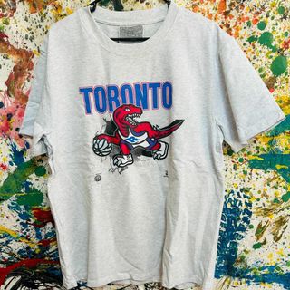 ラプターズ NBA リプリント Tシャツ 半袖 メンズ 新品 個性的 白(Tシャツ/カットソー(半袖/袖なし))