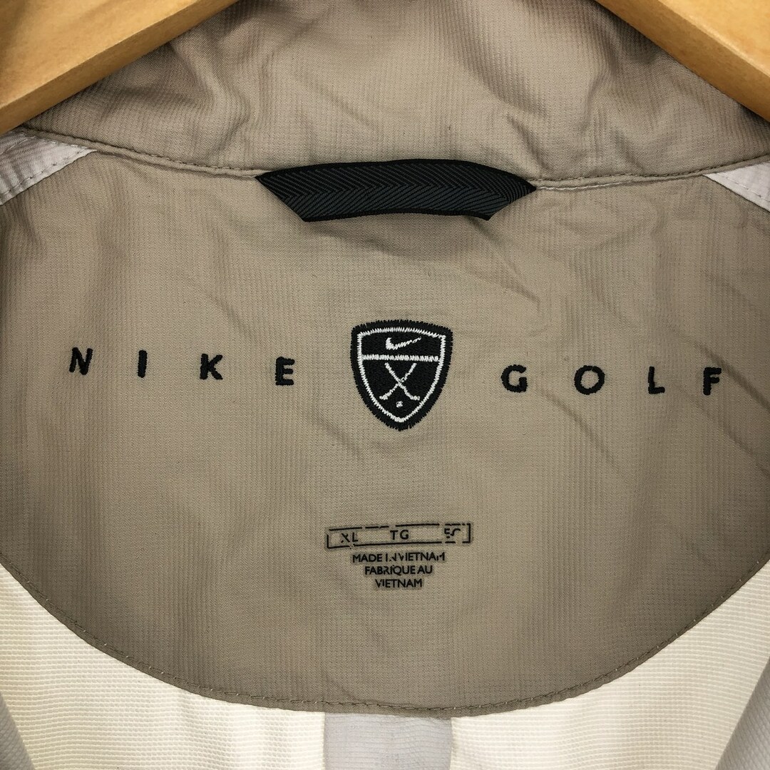 NIKE(ナイキ)の古着 ナイキ NIKE GOLF ゴルフ 半袖 ハーフジップ ウォームアッププルオーバー メンズXL /eaa426726 メンズのジャケット/アウター(ナイロンジャケット)の商品写真