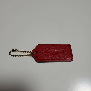 コーチ(COACH)のCOACH☆コーチ タグ キーホルダー 赤 レッド(チャーム)