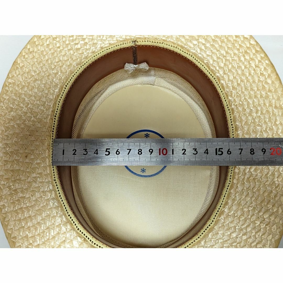 スペシャル デッドストック イギリスヴィンテージ 高級 カンカン帽 Mサイズ メンズの帽子(ハット)の商品写真