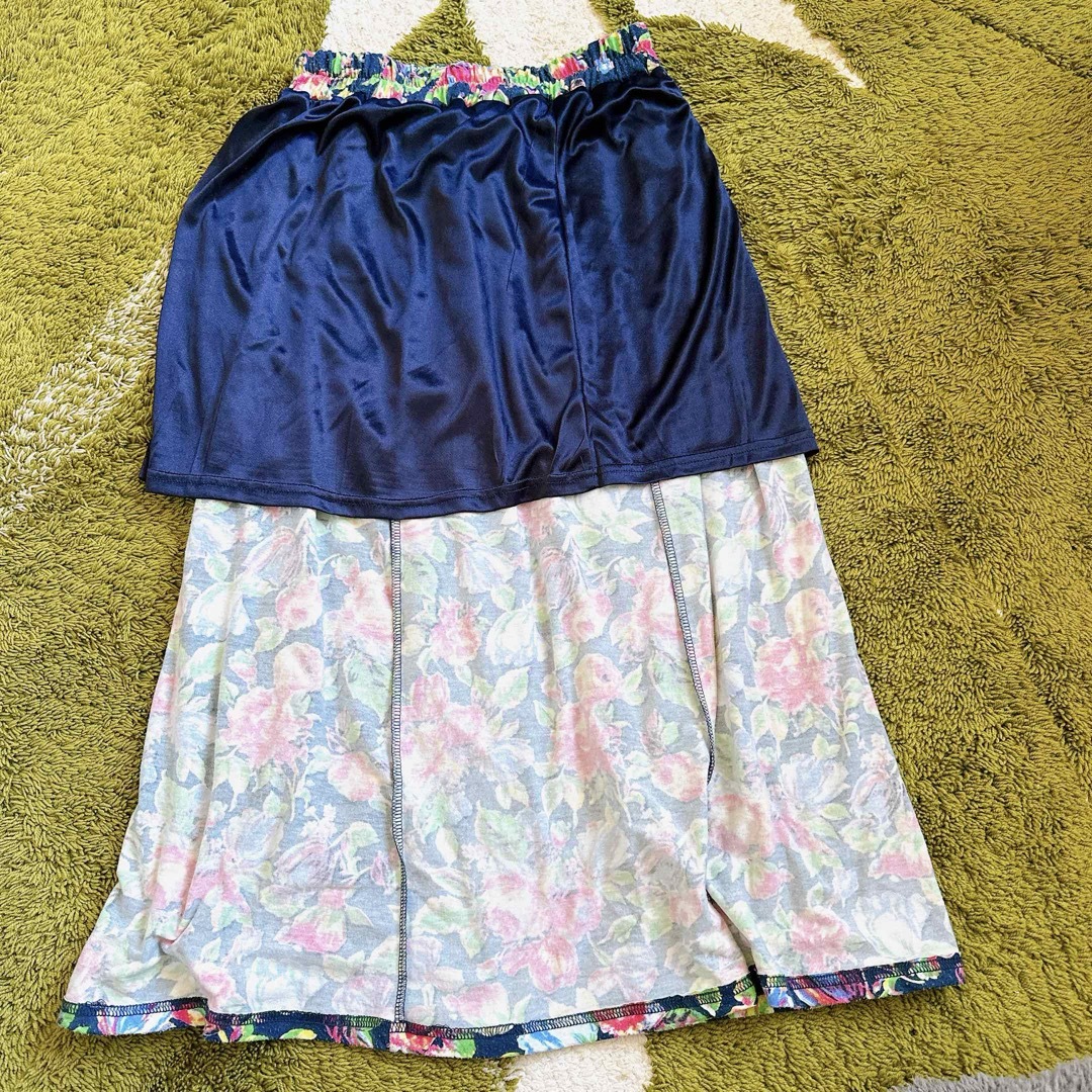 ANAP(アナップ)のANAP アナップ　花柄　ウエストゴム　裏地付きタイトスカート　ロングスカート レディースのスカート(ロングスカート)の商品写真