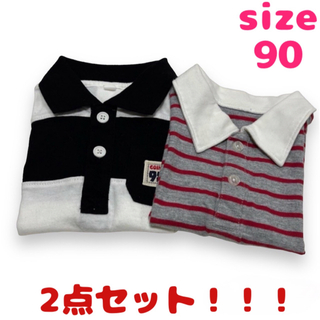 男の子 ポロシャツ 2点セット サイズ90 即日発送(Tシャツ/カットソー)