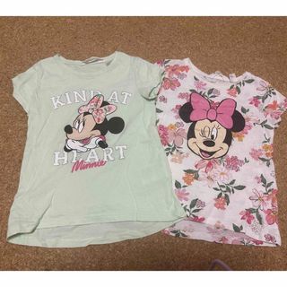 エイチアンドエム(H&M)のH&M ミニーちゃん　Tシャツ　2枚(Tシャツ/カットソー)