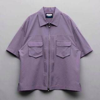 メゾンスペシャル(MAISON SPECIAL)のPrime-Over Short Sleeve 2nd Zip Shirt(Tシャツ/カットソー(半袖/袖なし))