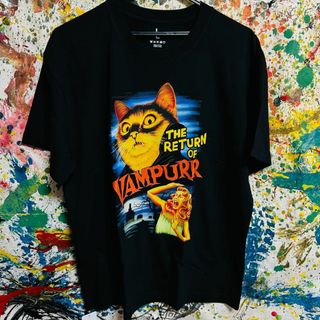 アバンギャルド レトロ Tシャツ 半袖 メンズ 新品 個性的 黒(Tシャツ/カットソー(半袖/袖なし))