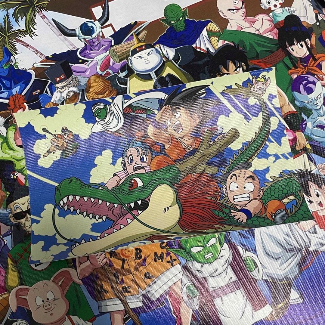 おまけ付き ドラゴンボールZ メンバー キャンバス絵画ポスター 58×116cm エンタメ/ホビーのアニメグッズ(ポスター)の商品写真