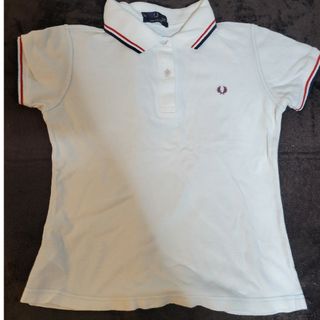 フレッドペリー(FRED PERRY)のフレッドペリー ポロシャツ 白 英国産 ゴルフウェア レディース(ポロシャツ)