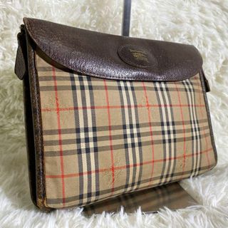 バーバリー(BURBERRY)のバーバリー　クラッチバッグ　セカンドバッグ　ノバチェック　ポーチ　シャドーホース(クラッチバッグ)