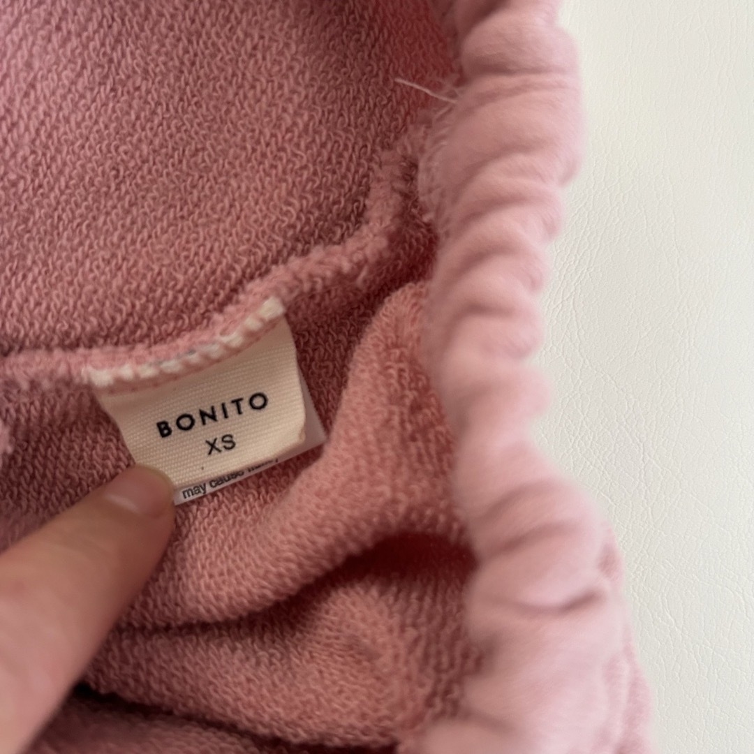 新品未使用　韓国子供服　BONITO  セットアップ pink XS キッズ/ベビー/マタニティのキッズ服女の子用(90cm~)(その他)の商品写真