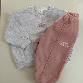 新品未使用　韓国子供服　BONITO  セットアップ pink XS(その他)