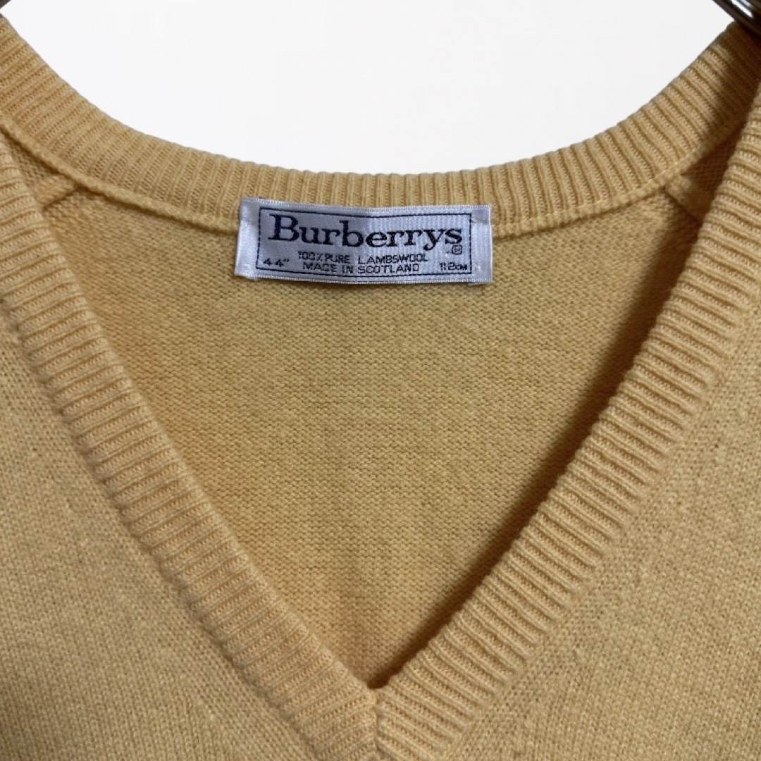 BURBERRY(バーバリー)のBurberry バーバリー  ニット　Ｖネックニット　90s ヴィンテージ メンズのトップス(ニット/セーター)の商品写真