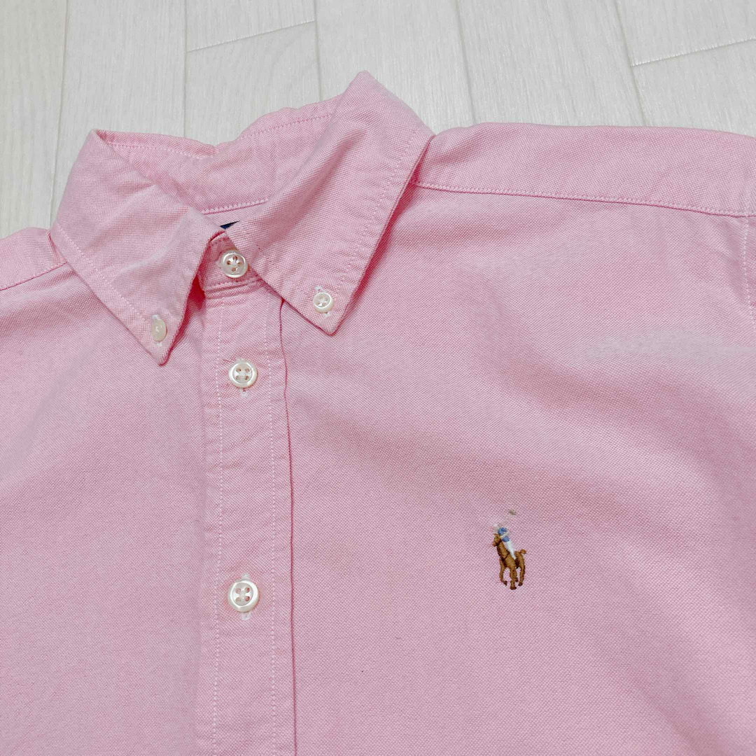 Ralph Lauren(ラルフローレン)のRALPH LAUREN ラルフローレン　ピンクシャツ　160 キッズ/ベビー/マタニティのキッズ服男の子用(90cm~)(Tシャツ/カットソー)の商品写真