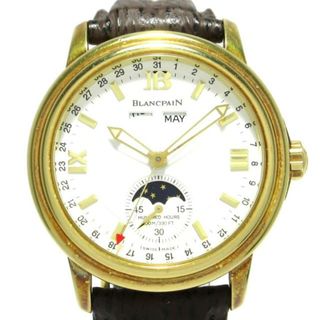 ブランパン(BLANCPAIN)のBLANCPAIN(ブランパン) 腕時計 レマン 2763 メンズ K18YG/トリプルカレンダー/ムーンフェイズ/社外ベルト/要OH 白(その他)