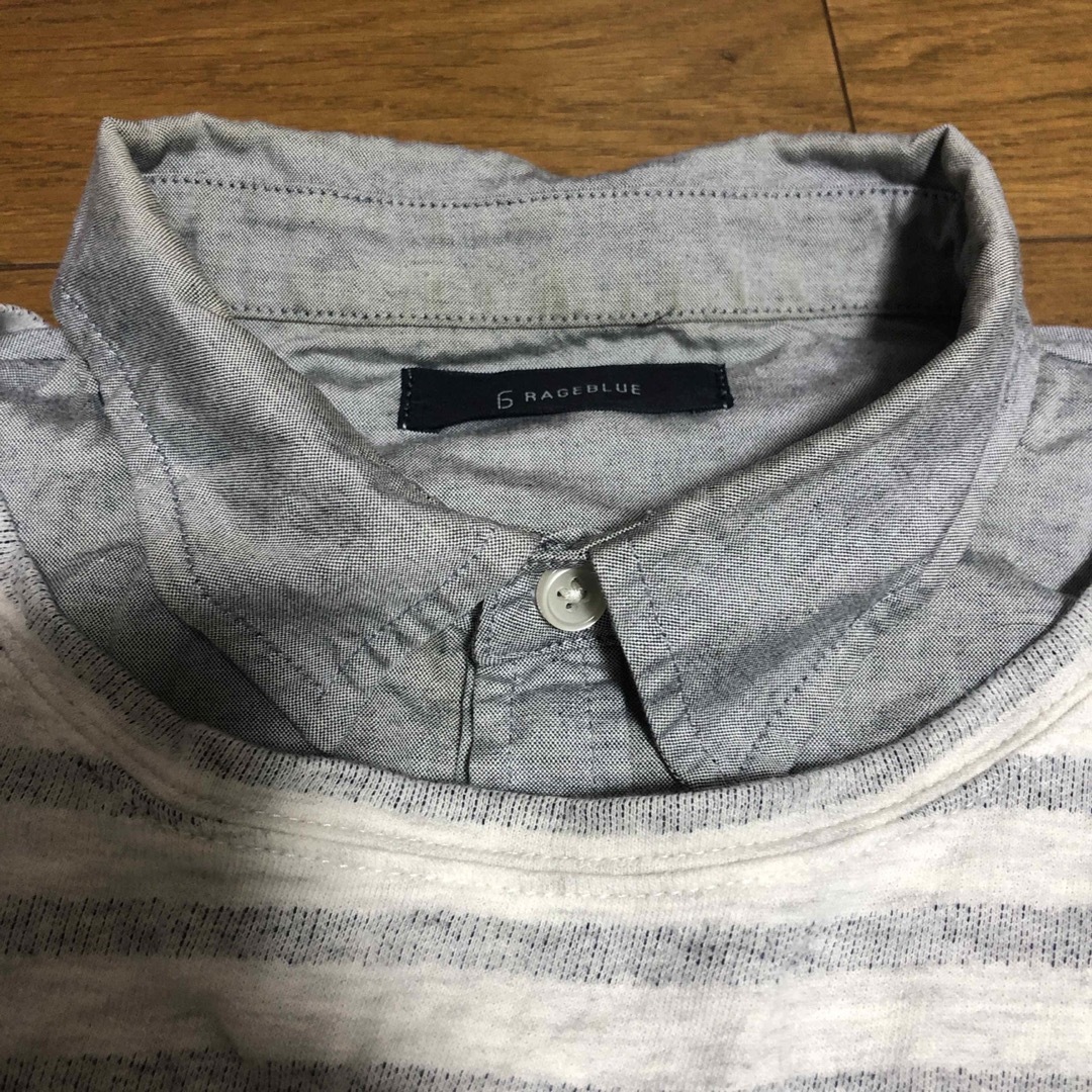 RAGEBLUE(レイジブルー)のRAGEBLUE 重ね着風カットソー メンズM メンズのトップス(Tシャツ/カットソー(七分/長袖))の商品写真