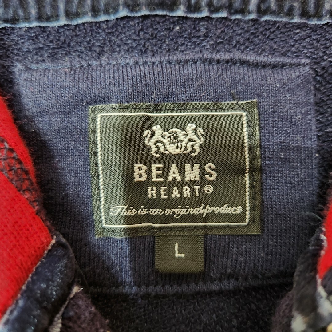BEAMS(ビームス)のBEAMS HEART　フルジップパーカ　Lサイズ メンズのトップス(パーカー)の商品写真