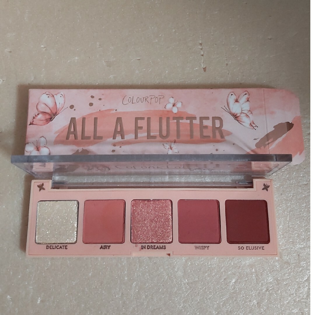 colourpop(カラーポップ)の【未使用※】カラーポップ　アイシャドウAll A FLUTTER＆Cream コスメ/美容のベースメイク/化粧品(アイシャドウ)の商品写真