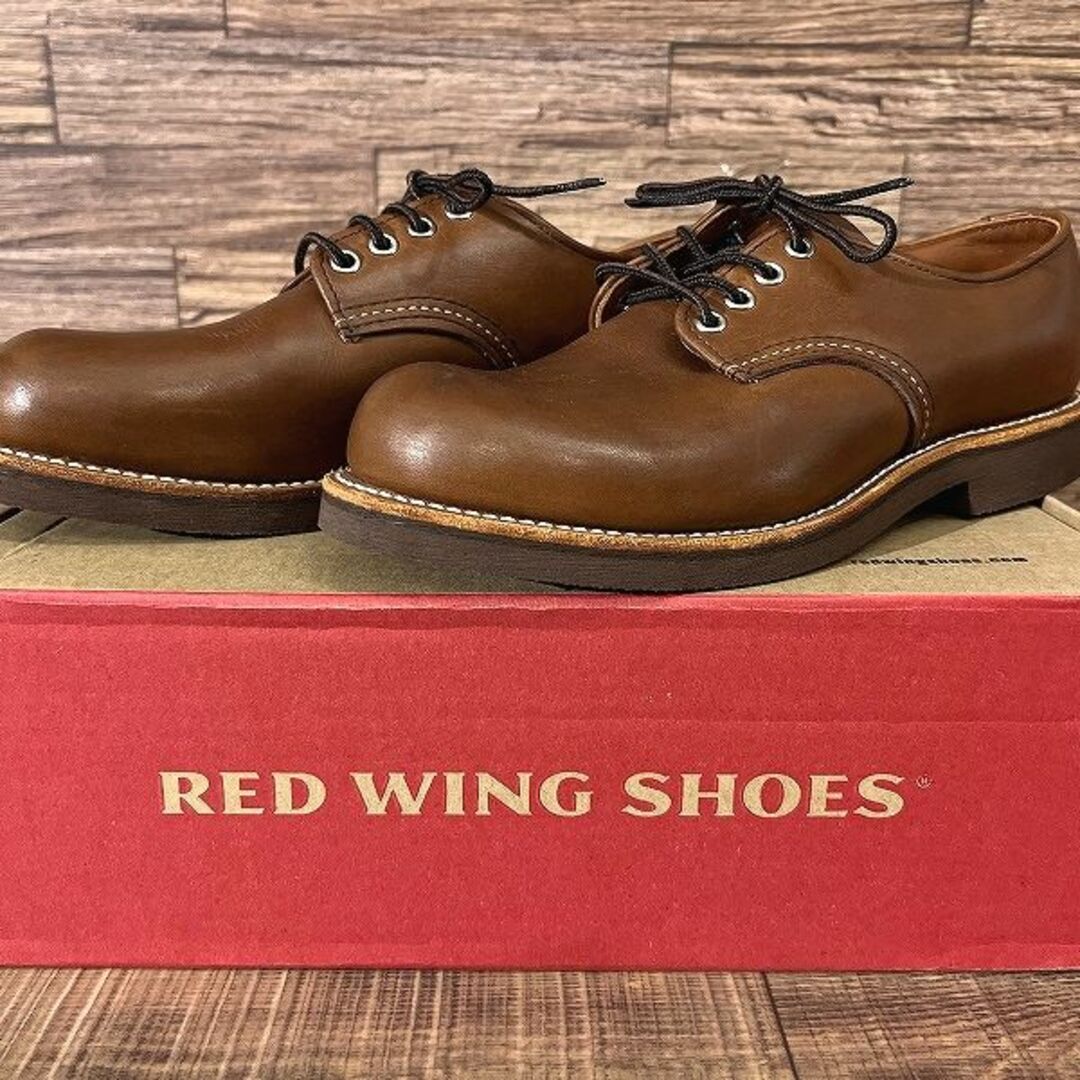 REDWING(レッドウィング)の新品 レッドウィング 8058 オックスフォード レザー シューズ 25.5 ② メンズの靴/シューズ(ブーツ)の商品写真