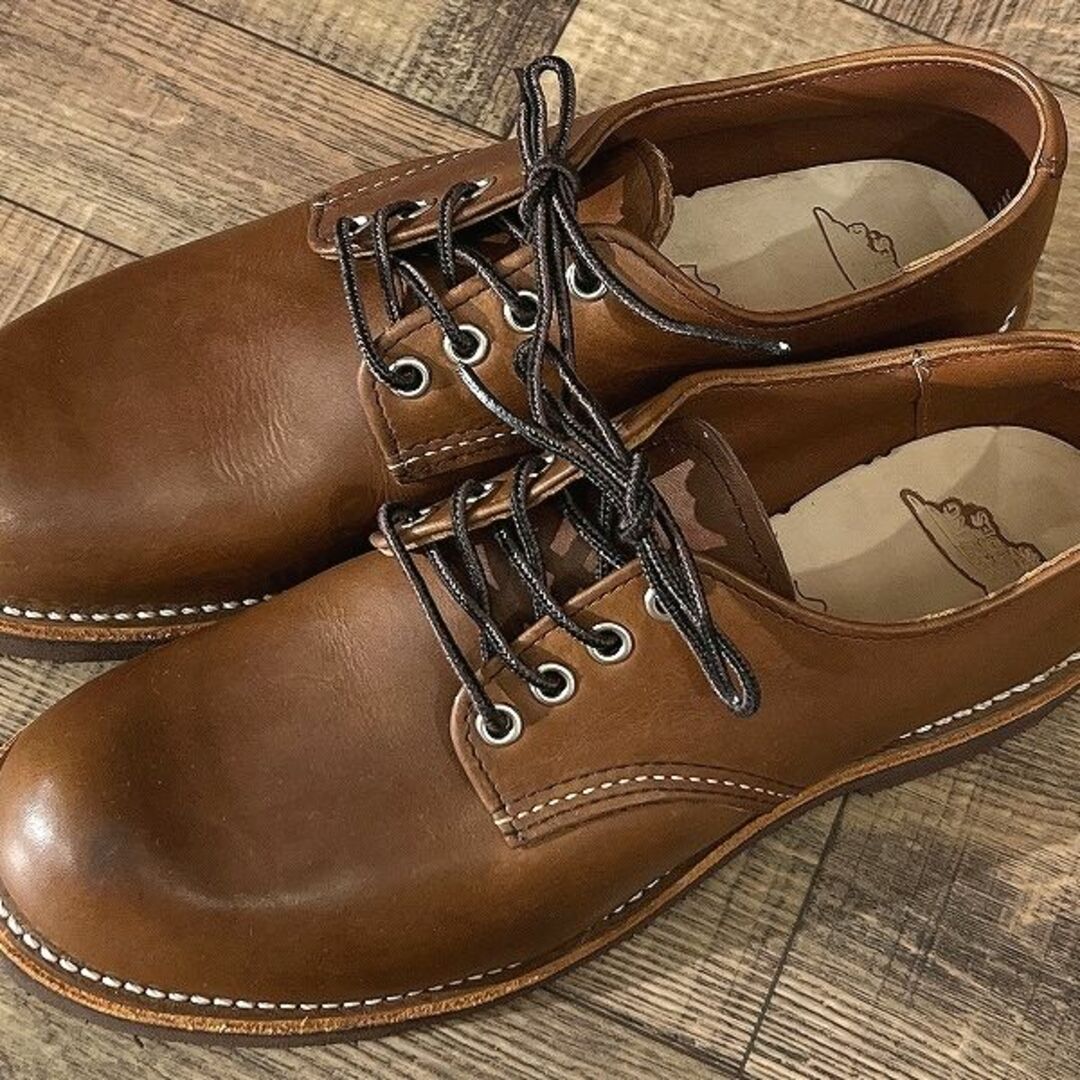 REDWING(レッドウィング)の新品 レッドウィング 8058 オックスフォード レザー シューズ 25.5 ② メンズの靴/シューズ(ブーツ)の商品写真