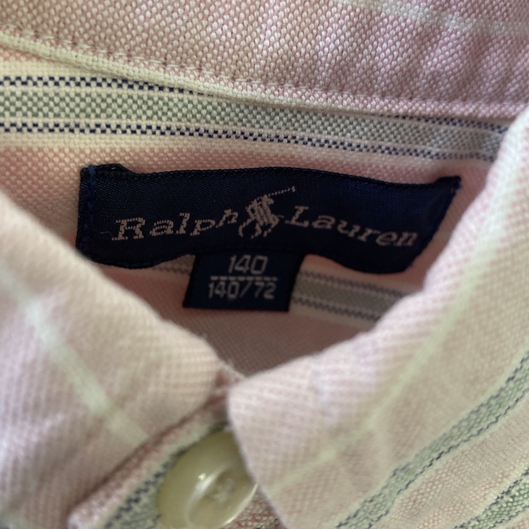 Ralph Lauren(ラルフローレン)のラルフローレン ボタンダウンシャツ140 2着 キッズ/ベビー/マタニティのキッズ服男の子用(90cm~)(ブラウス)の商品写真