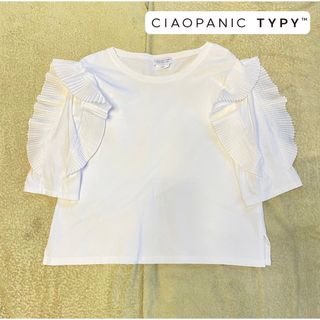 チャオパニックティピー(CIAOPANIC TYPY)のCIAOPANIC TYPY チャオパニックティーピー フリルスリーブカットソー(カットソー(長袖/七分))