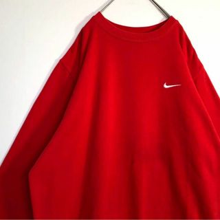 ナイキ(NIKE)のNIKEナイキ　ワンポイント刺繍ロゴ　ビッグサイズ　裏起毛　スウェット(スウェット)