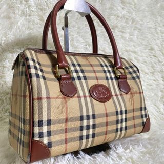 BURBERRY - バーバリー ミニボストン ノバチェック シャドーホース ハンドバッグ　ベージュ