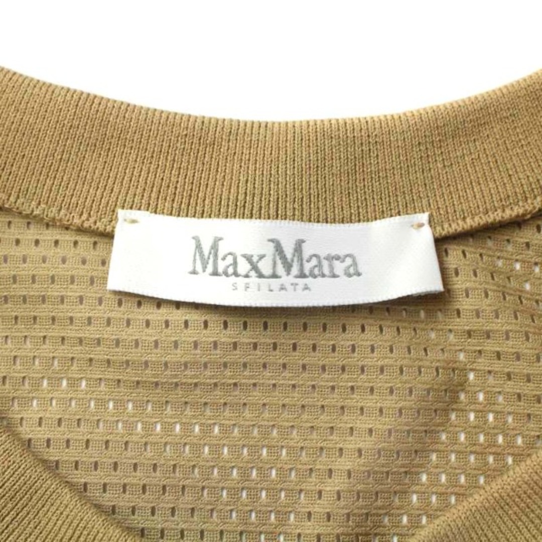 Max Mara(マックスマーラ)のマックスマーラ 22SS メッシュジャージー ワンピース ロング ベージュ レディースのワンピース(ロングワンピース/マキシワンピース)の商品写真