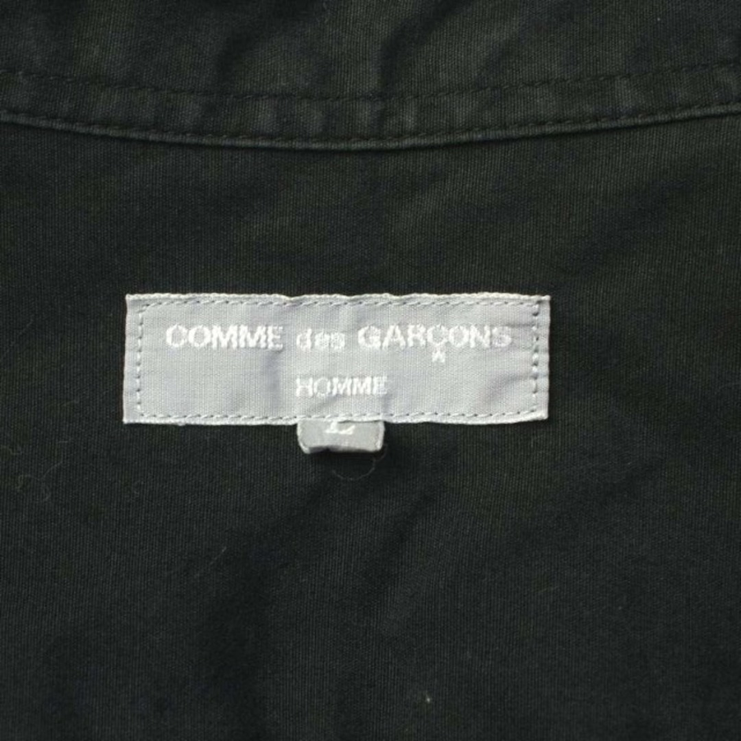 COMME des GARCONS(コムデギャルソン)のコムデギャルソン シャツ 長袖 パッチワーク フリル L 黒 メンズのトップス(シャツ)の商品写真