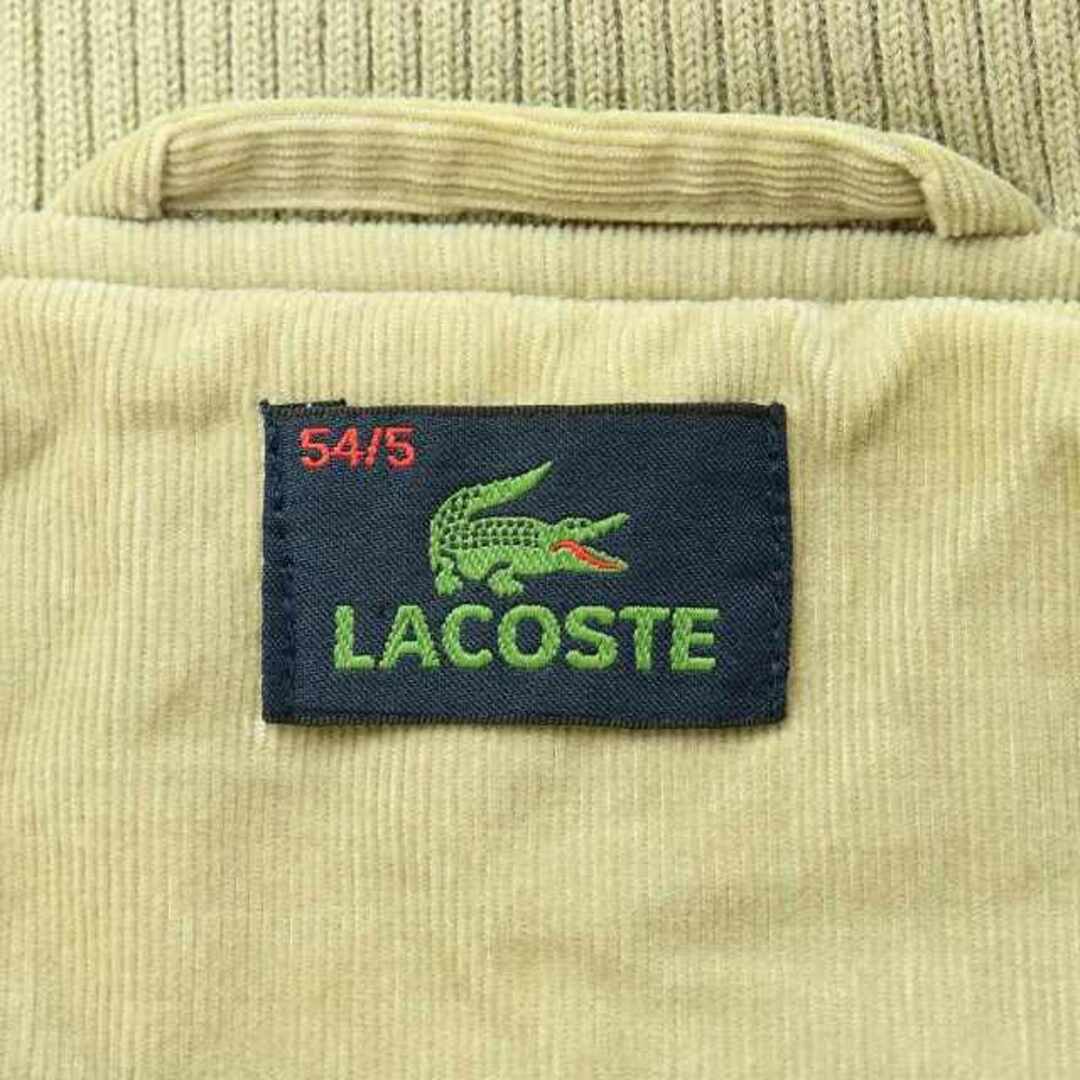 LACOSTE(ラコステ)のLACOSTE ブルゾン ジャケット コーデュロイ メタルワニ L ベージュ メンズのジャケット/アウター(ブルゾン)の商品写真