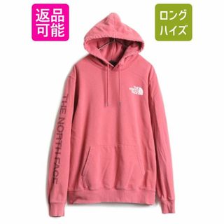 ザノースフェイス(THE NORTH FACE)のノースフェイス プリント スウェット フード パーカー メンズ L / The North Face プルオーバー 裏起毛 アウトドア トレーナー 袖プリント(パーカー)