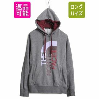 ザノースフェイス(THE NORTH FACE)のノースフェイス プリント スウェット フード パーカー レディース M / The North Face プルオーバー 裏起毛 トレーナー アウトドア 2トーン(パーカー)