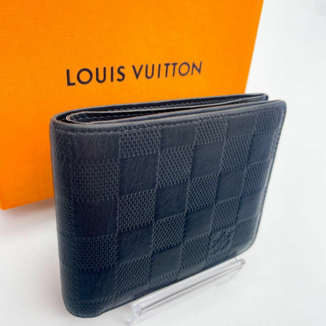 LOUIS VUITTON(ルイヴィトン)の✨超極美品　新型✨　ルイヴィトン　 ダミエ　アンフィニ　オニキス　マルコ　NM メンズのファッション小物(折り財布)の商品写真