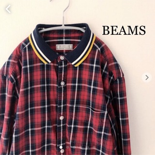 ビームス(BEAMS)のビームス  長袖チェックシャツ　Mサイズ　BEAMS(シャツ)