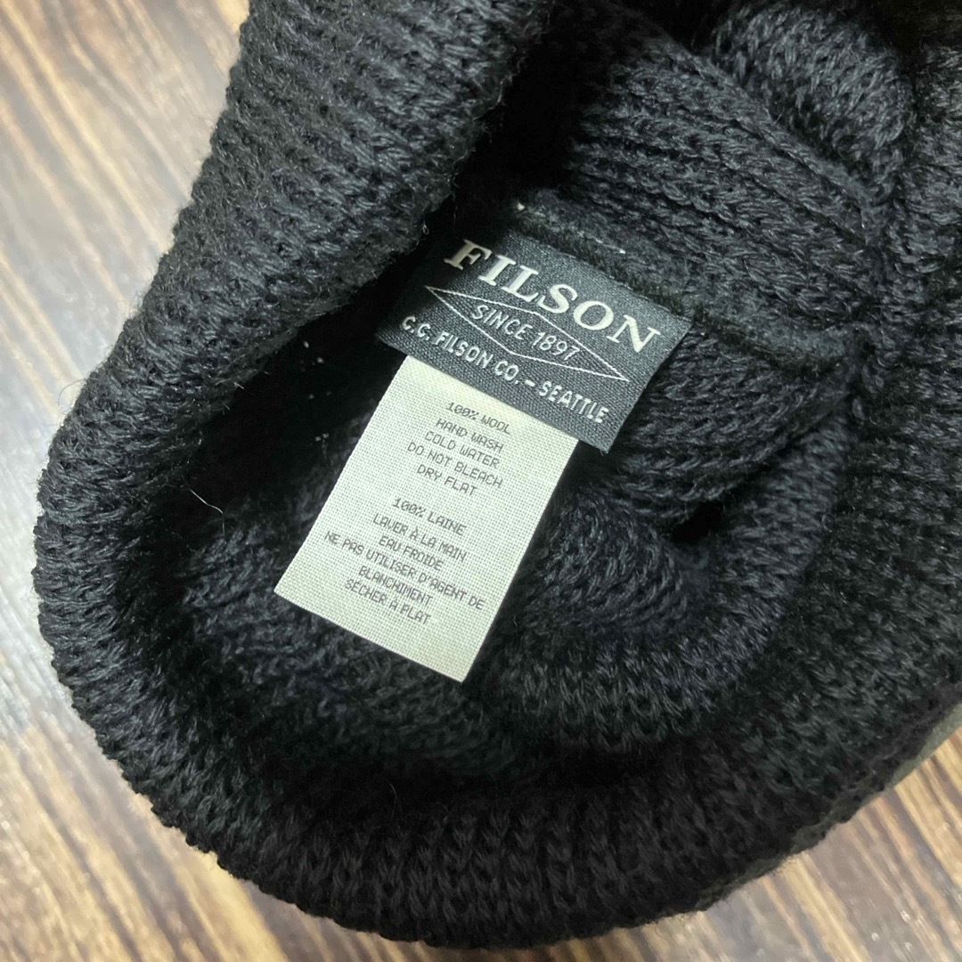 FILSON(フィルソン)のFILSON ニット帽 ブラック 新品 メンズの帽子(ニット帽/ビーニー)の商品写真