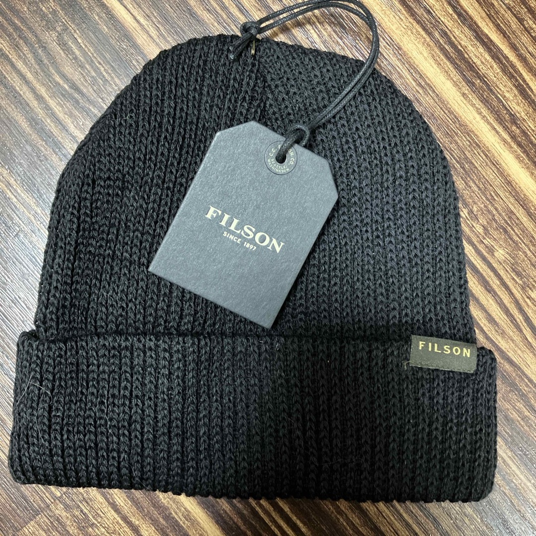 FILSON(フィルソン)のFILSON ニット帽 ブラック 新品 メンズの帽子(ニット帽/ビーニー)の商品写真